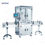 Automatický stroj na etiketování kovových plechovek s těsněním