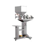 Poloautomatický plnicí stroj na míchání pepřové omáčky se dvěma tryskami