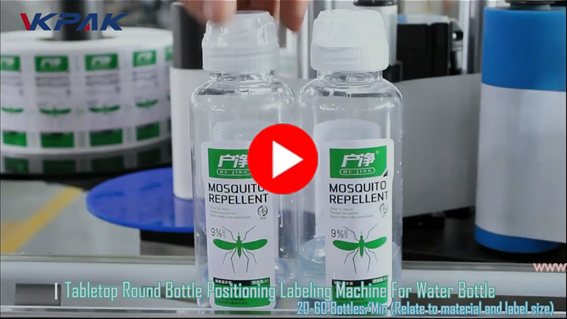 VK-TL automatický stolní stroj na etiketování lahví na vodu
