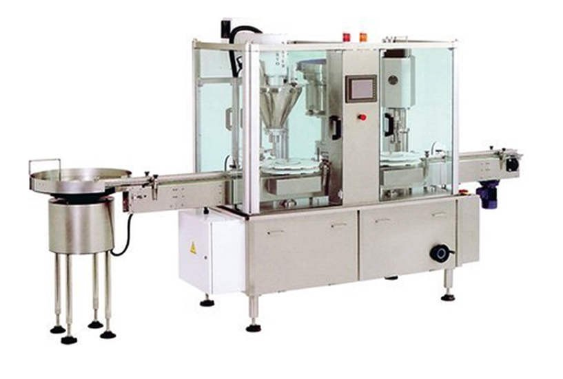 automatic bottled powder filling capping equipment kulatá láhev unscrambler bottle filling capping machines lin