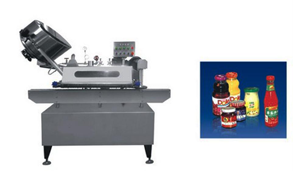 Button-controlled system glass Jar twist off Steam Capper equipment vacuum capping machine for sauce knoflíkem ovládaný vakuový uzavírací stroj twist off.jpg