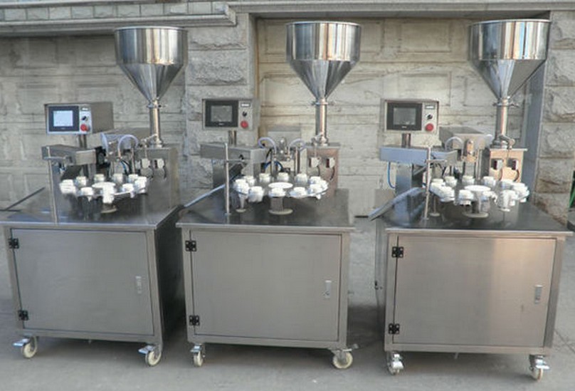 rotační plnicí trubice ultrazvukové uzavírací stroje poloautomatické